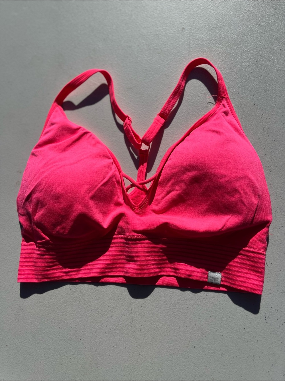 Seamless Hot Pink Light Support Sports Bralette